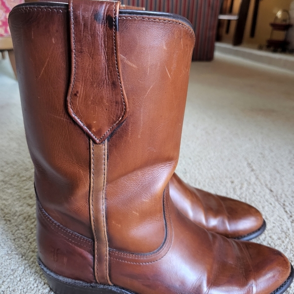 Men's Frye Brown Western Boots Size8.5 - Picture 7 of 9